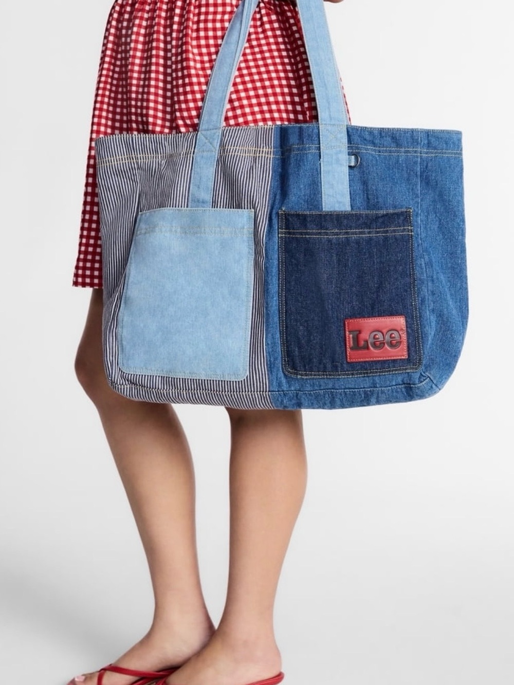 Large Patchwork Denim Tote 22”x14” Bag Kacey Musgraves Large Bag NWT